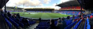 A panoramic view of Selhurst Park in South London