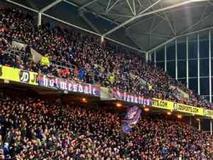 A view of the stands at Crystal Palace Football Club